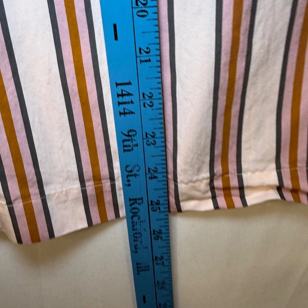 ba&sh Lady Shirt Size 1 Multicolor Striped Button Down Long Sleeve Blouse